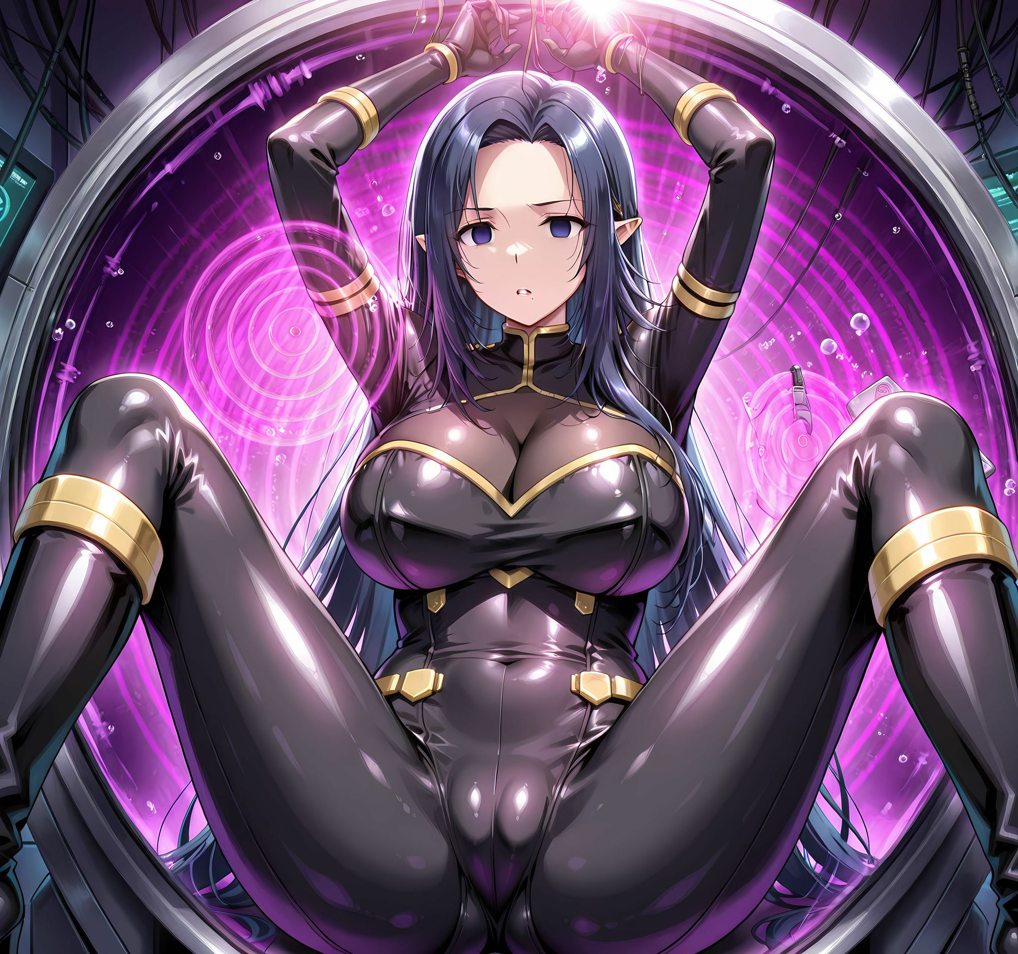 ガンマ拘束洗脳機械姦・悪堕ち孕ませ - サンプル画像 3