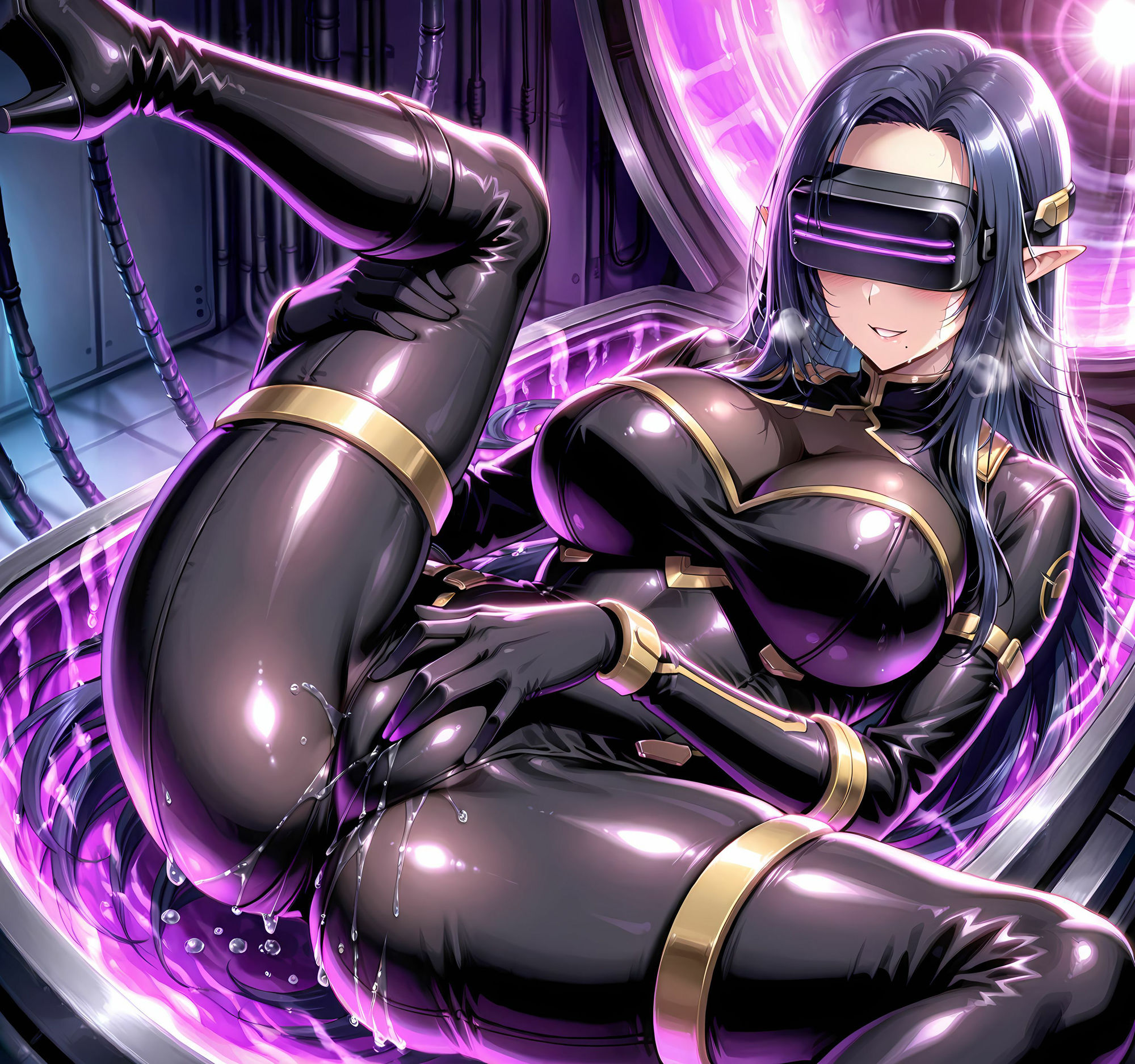 ガンマ拘束洗脳機械姦・悪堕ち孕ませ - サンプル画像 4