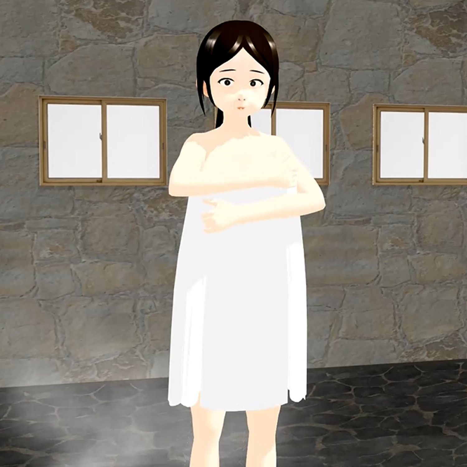 【期間限定】熟女温泉  全裸で入浴  北野聖子 - サンプル画像 2