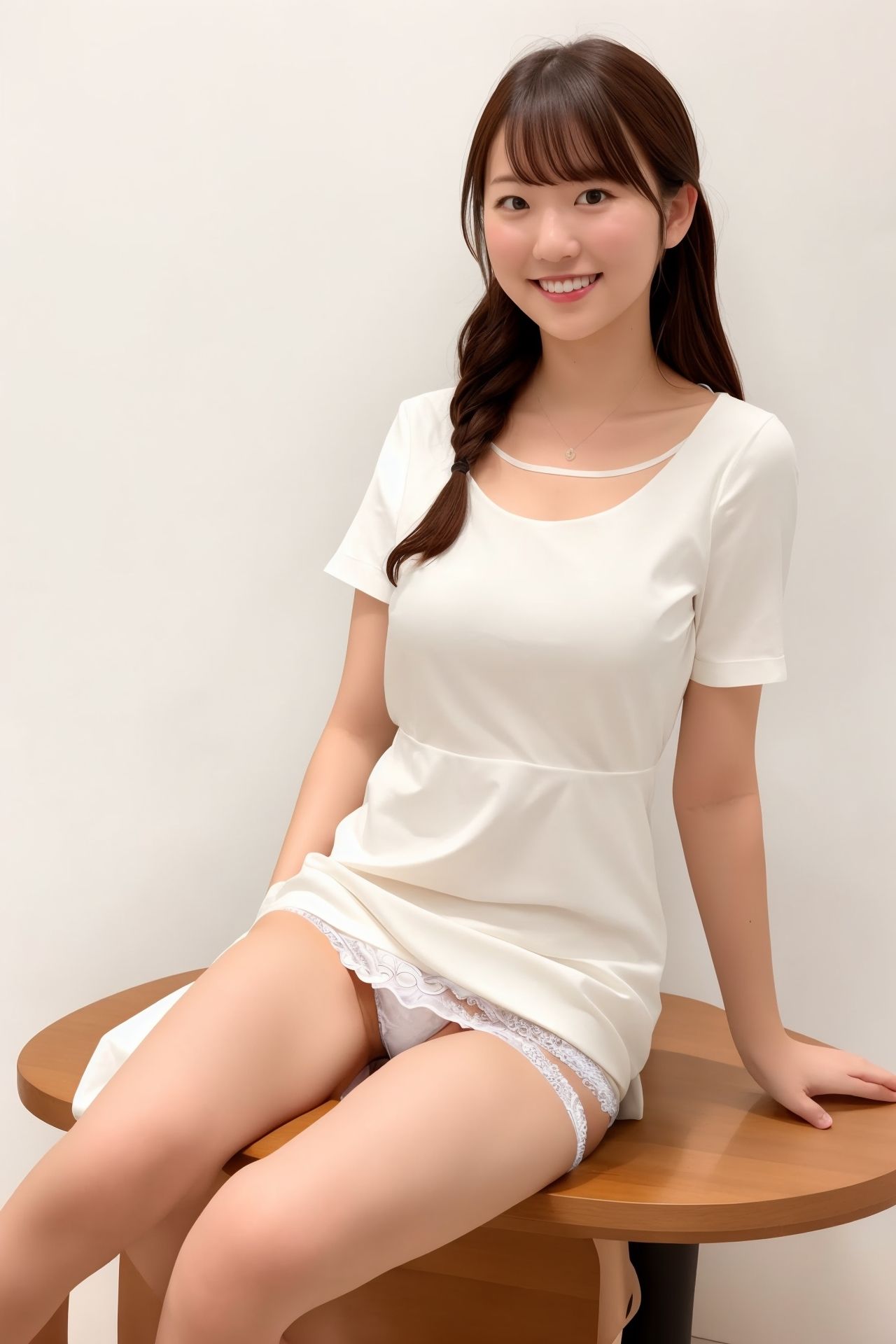 個室エステの誘惑パンチラ - サンプル画像 1