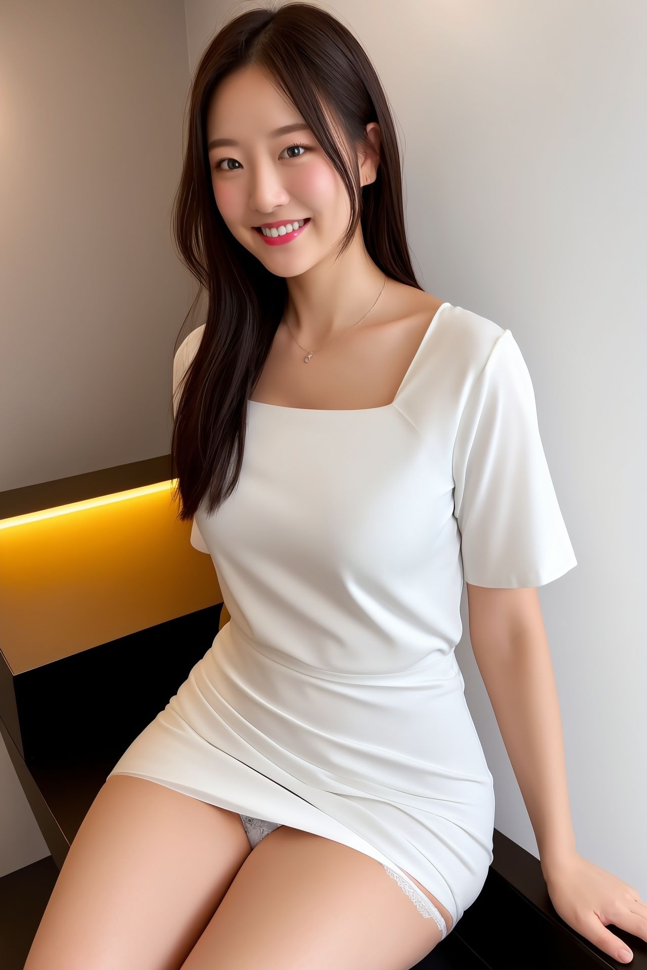 個室エステの誘惑パンチラ - サンプル画像 4