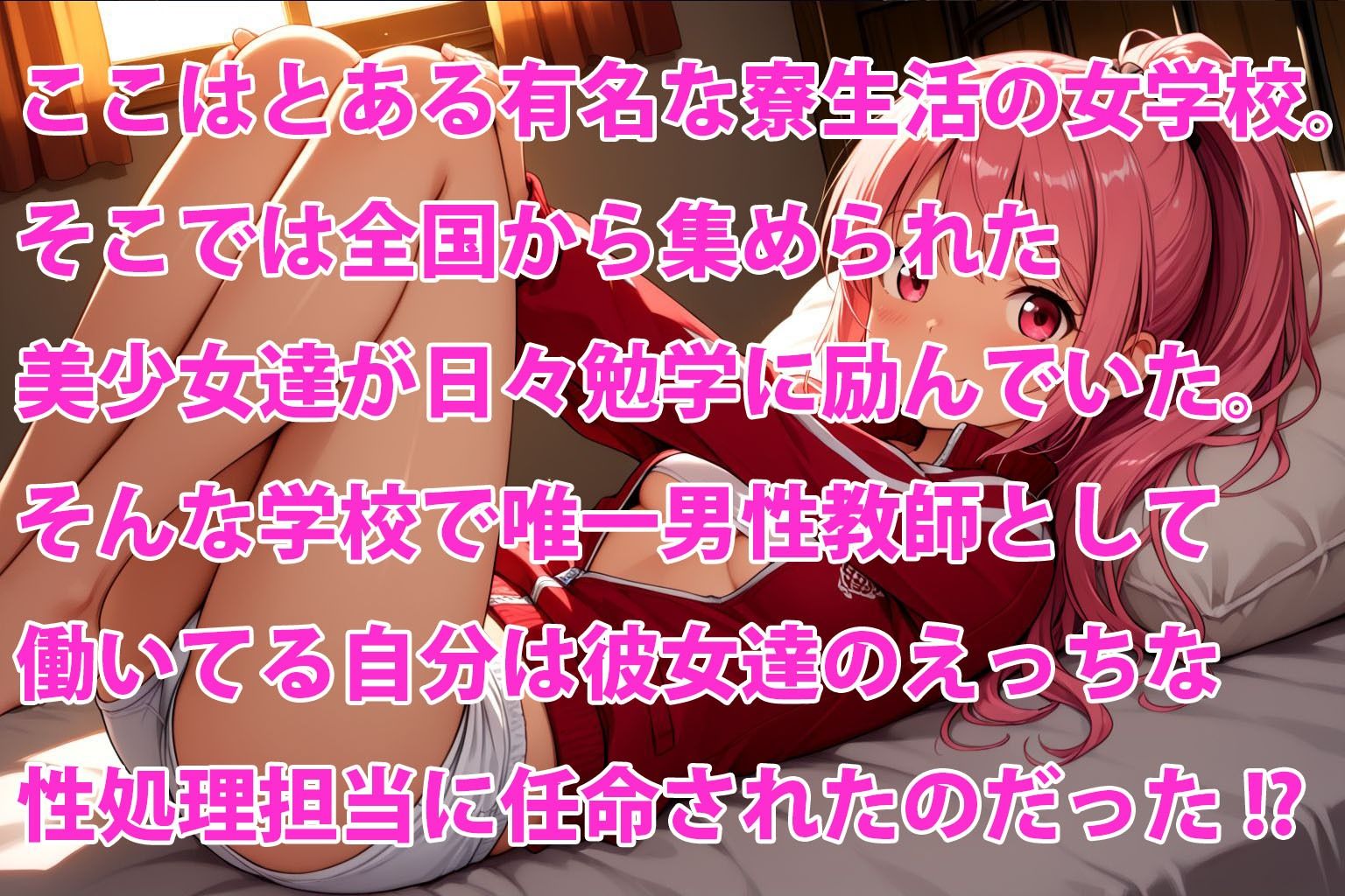 頑張れ絶倫先生！！  ちっぱい美少女達の性処理担当記録 ジャージ編 - サンプル画像 1