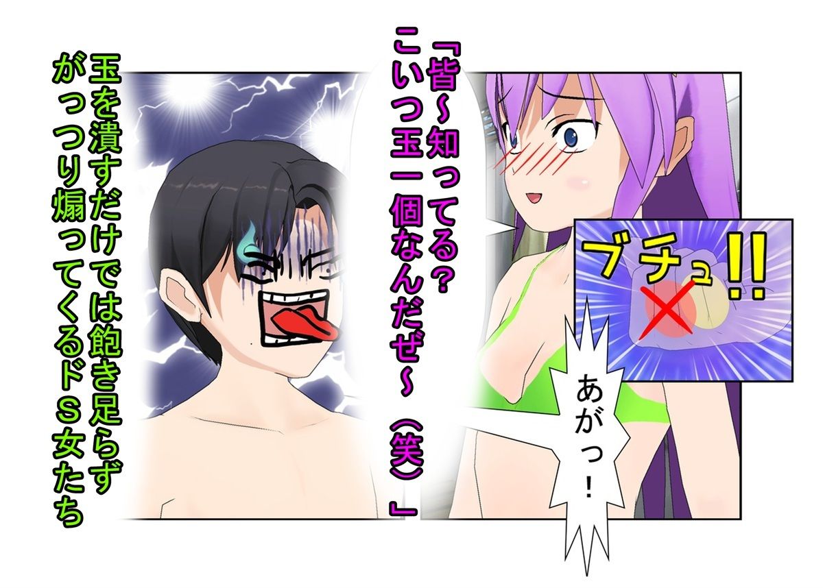 『キ〇タマ破裂の海の家！』【金的・金的嘲笑】女だけの店と甘く見てセクハラしてくる男たちに待っているのは金責めお仕置き！  もちろんナンパ野郎にも玉潰し！ - サンプル画像 1