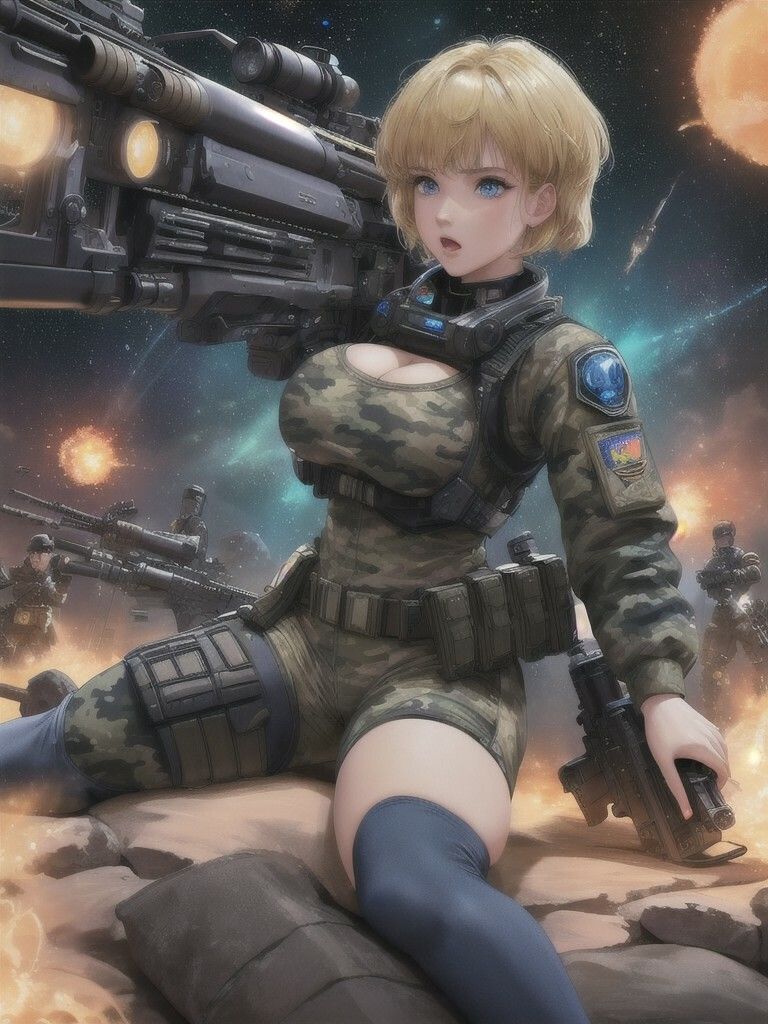宇宙の女兵士 第1章 〜見参〜 - サンプル画像 1