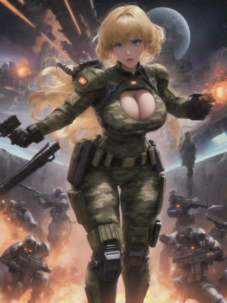 宇宙の女兵士 第1章 〜見参〜 - サンプル画像 2