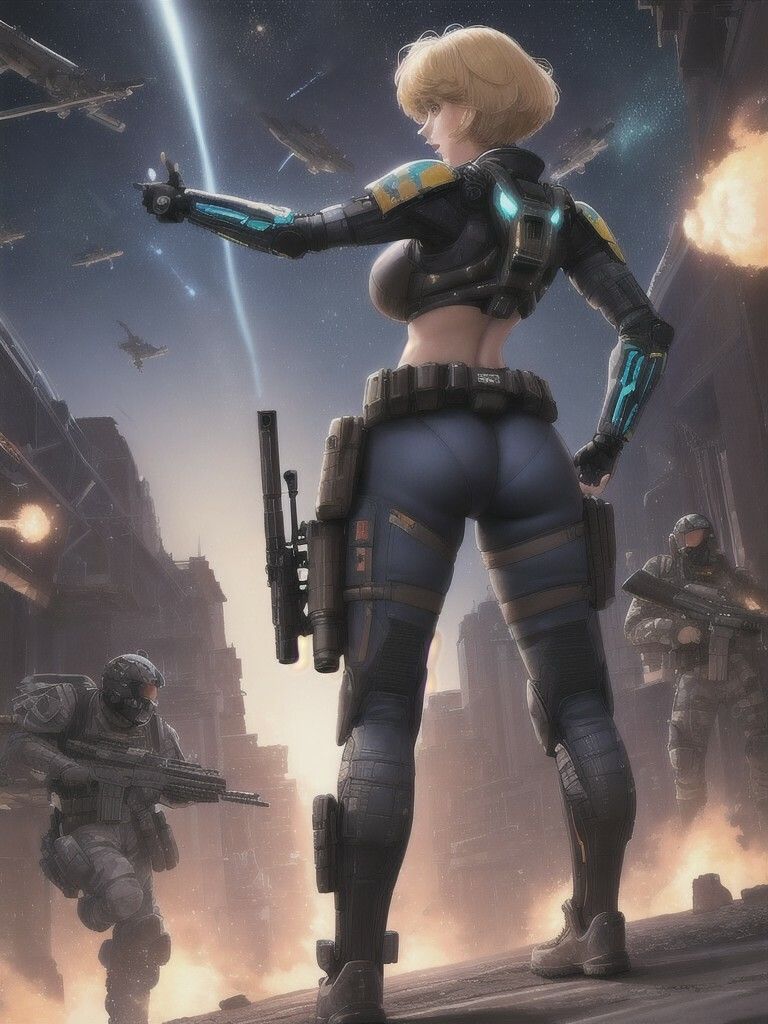 宇宙の女兵士 第1章 〜見参〜 - サンプル画像 5