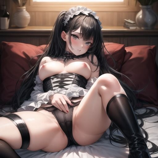 どこでもパンツを見せてくれるゴスロリ彼女 - サンプル画像 5