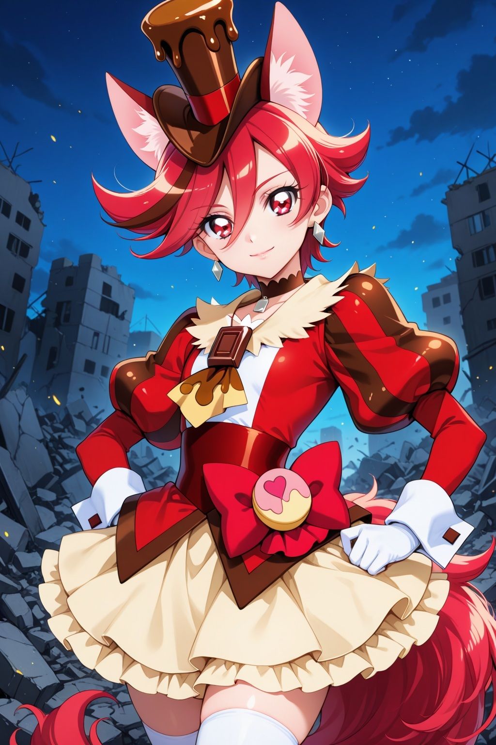 変身ヒロイン×辱 キラキラ☆プリキュ●アラモード キュ●ショコラ敗北初セックス - サンプル画像 1