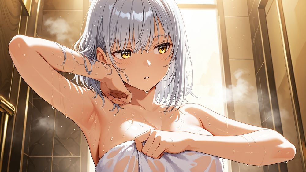 異色髪の爆乳グラビア姉妹が秘密のリゾートで種付け撮影【4K】 - サンプル画像 9