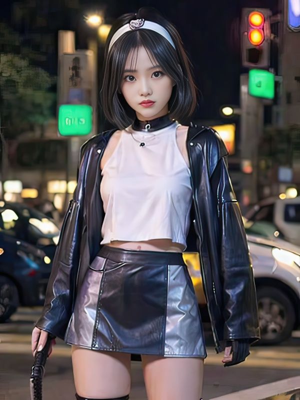 【AI実写】現代に蘇った羌瘣 ── 街角の剣士グラビア写真集 Vol.2 - サンプル画像 1