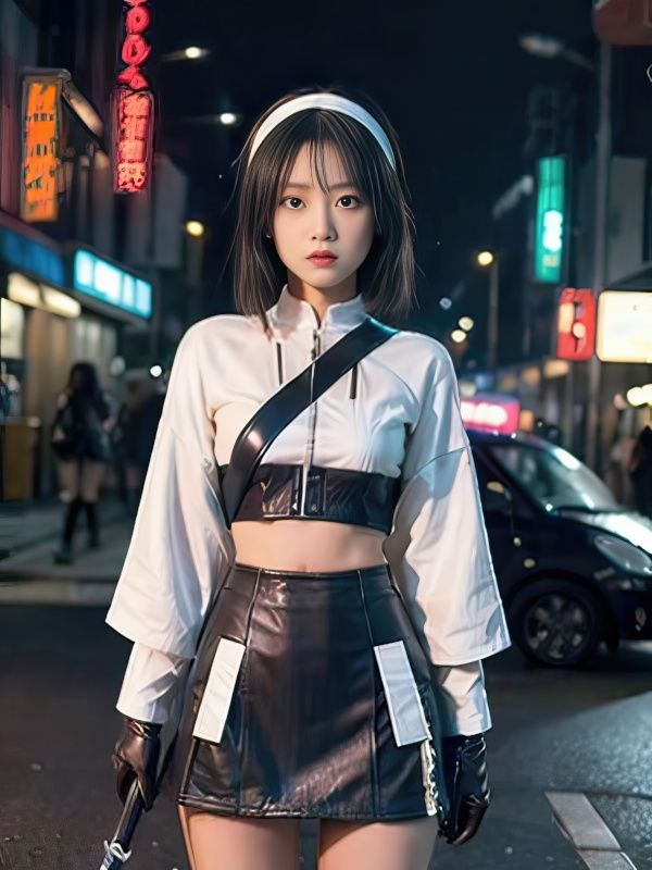 【AI実写】現代に蘇った羌瘣 ── 街角の剣士グラビア写真集 Vol.2 - サンプル画像 4