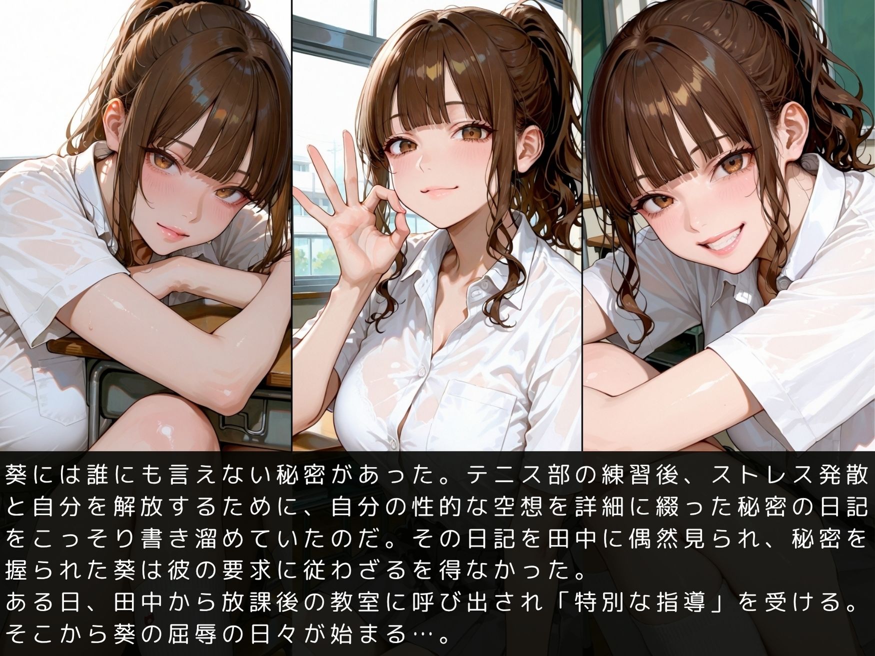 放課後の性指導 〜佐藤葵の禁断の記録-ハメ撮り - サンプル画像 3