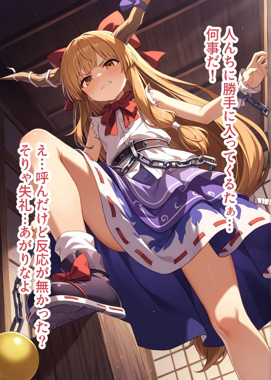 東方交尾録〜伊吹萃香編〜 - サンプル画像 1