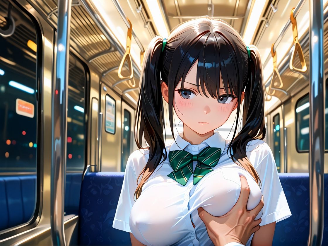 水泳部のあの子（女子校生）を電車痴●  〜水泳部だけど背徳的な快楽に溺れてしまう〜 - サンプル画像 1