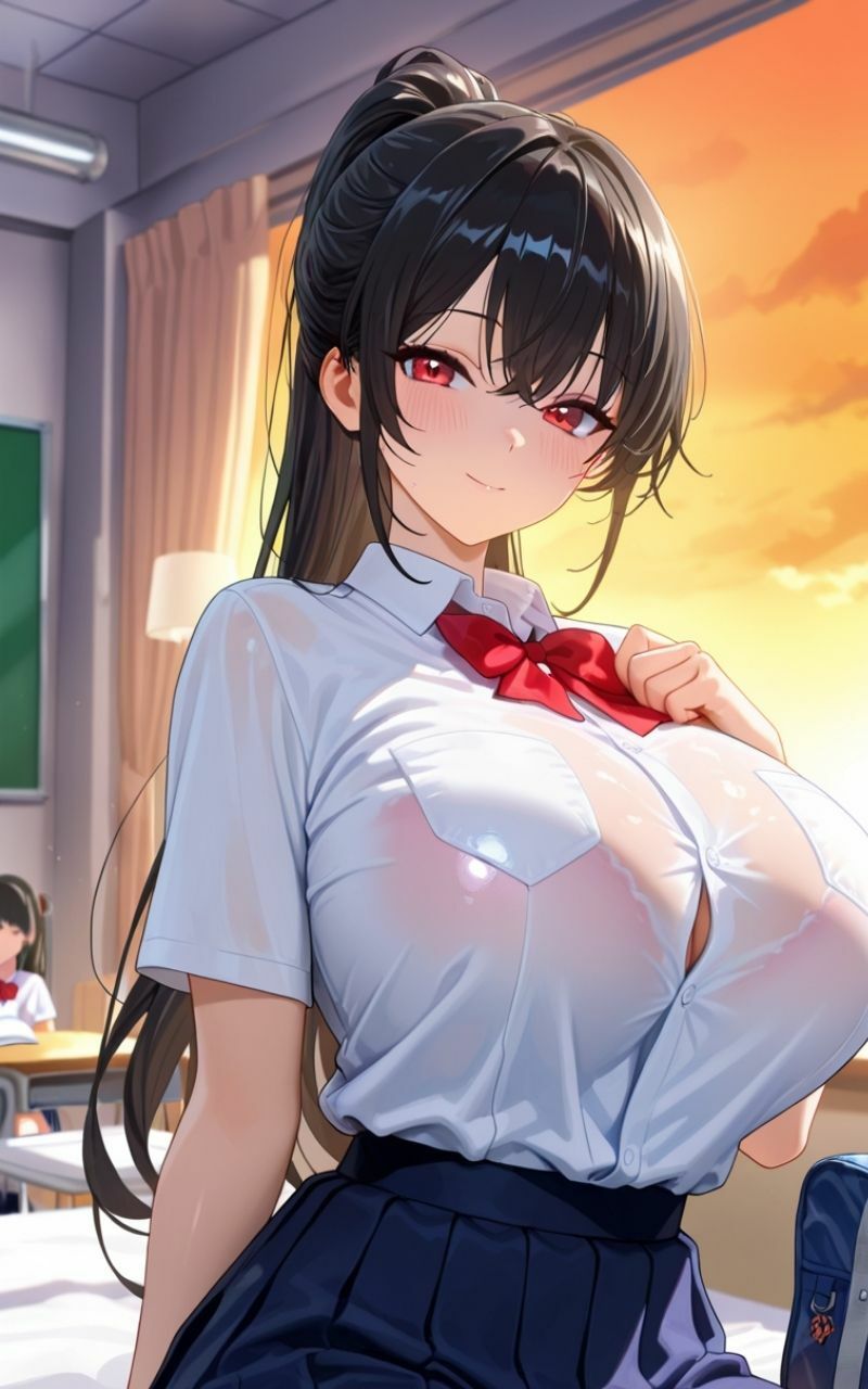 フェラ同好会  積極的な女子校生が僕を誘惑してきたのでご褒美に校内エッチしちゃった件 - サンプル画像 2