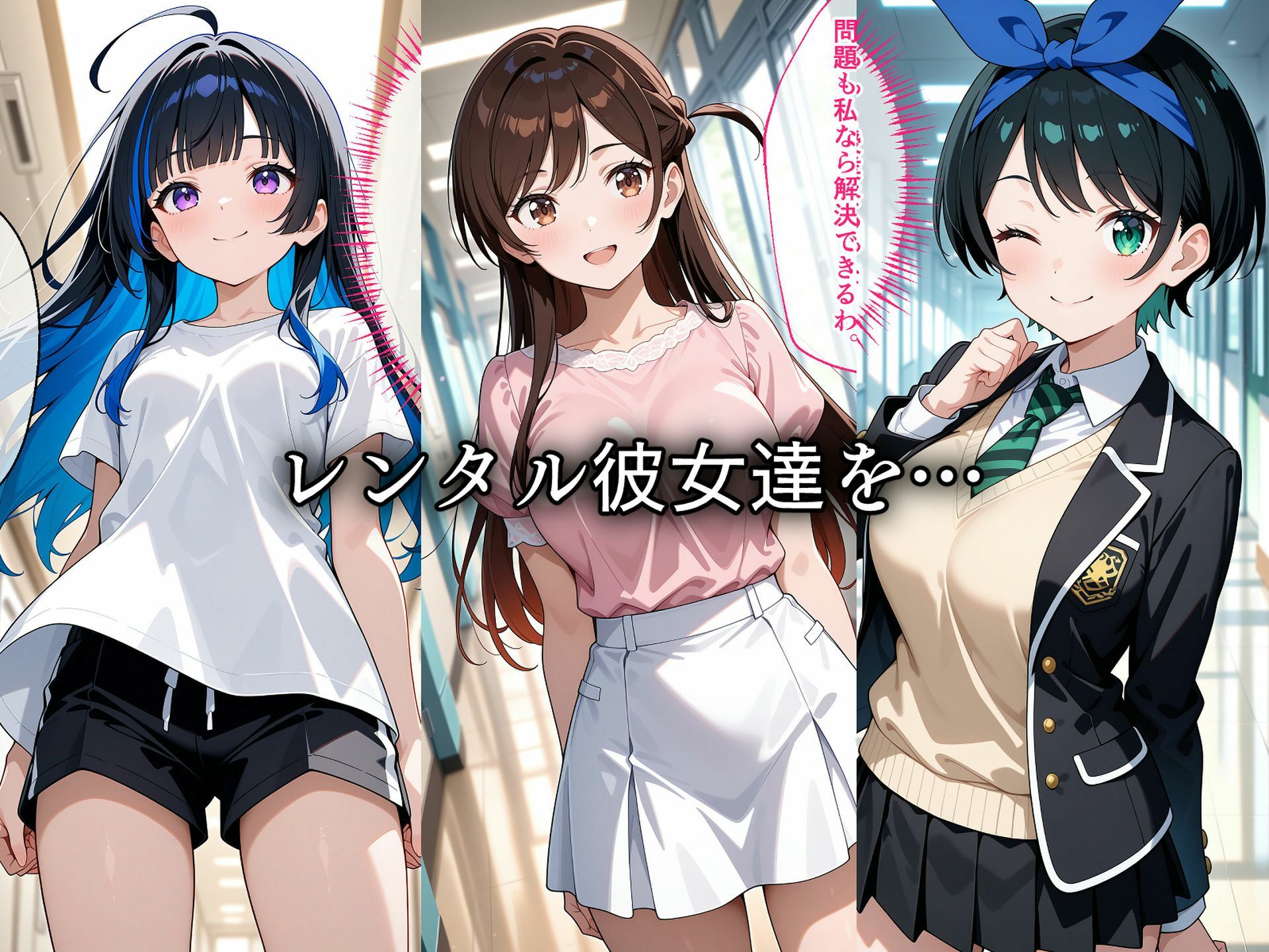 寝取られたレンタル彼女達〜催〇アプリで種付け完了 - サンプル画像 1
