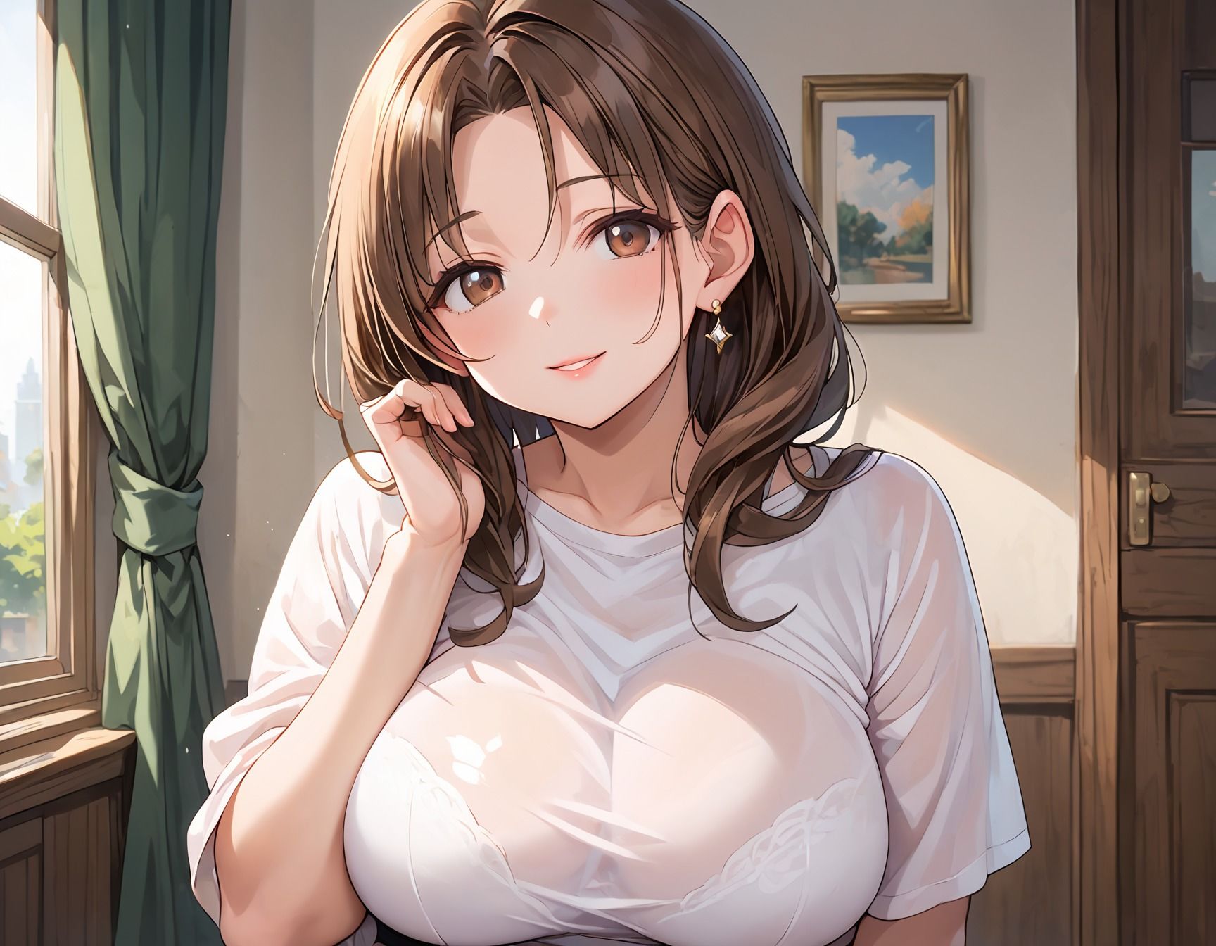 デリヘル呼んだら彼女の母親が来たのでそのまま寝取って孕ませる - サンプル画像 1
