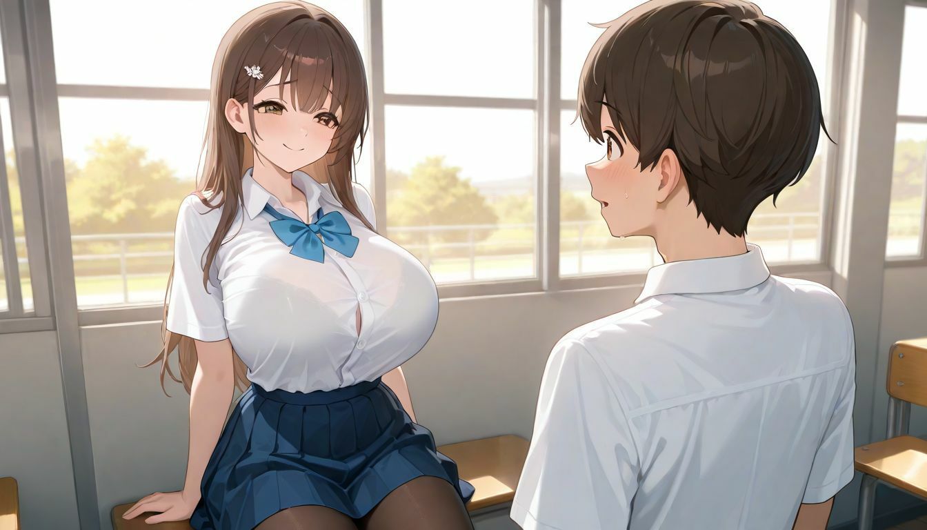 爆乳清楚系少女を堕としてみた - サンプル画像 1