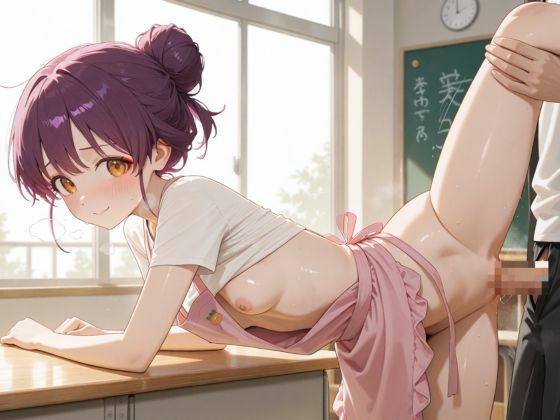 生が好きなセフレとやってみた！エプロンをした先生編 - サンプル画像 9