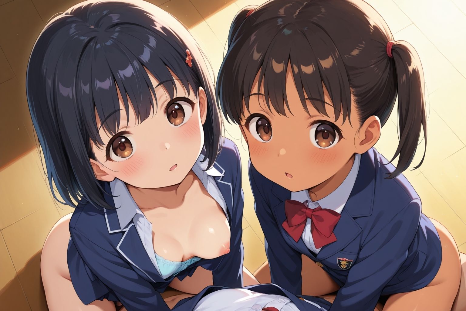 おしおき教室中出し少女大集合 - サンプル画像 1