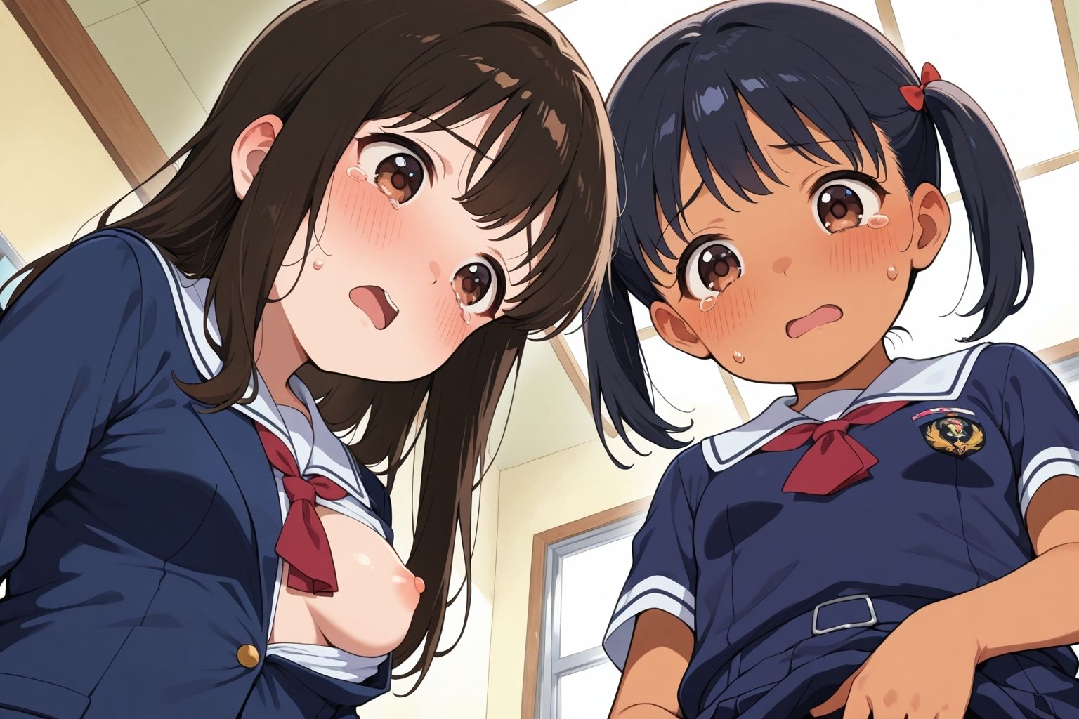 おしおき教室中出し少女大集合 - サンプル画像 8