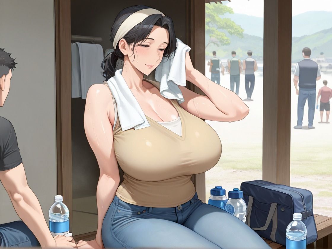 町内会の人妻に孕ませセックス - サンプル画像 1