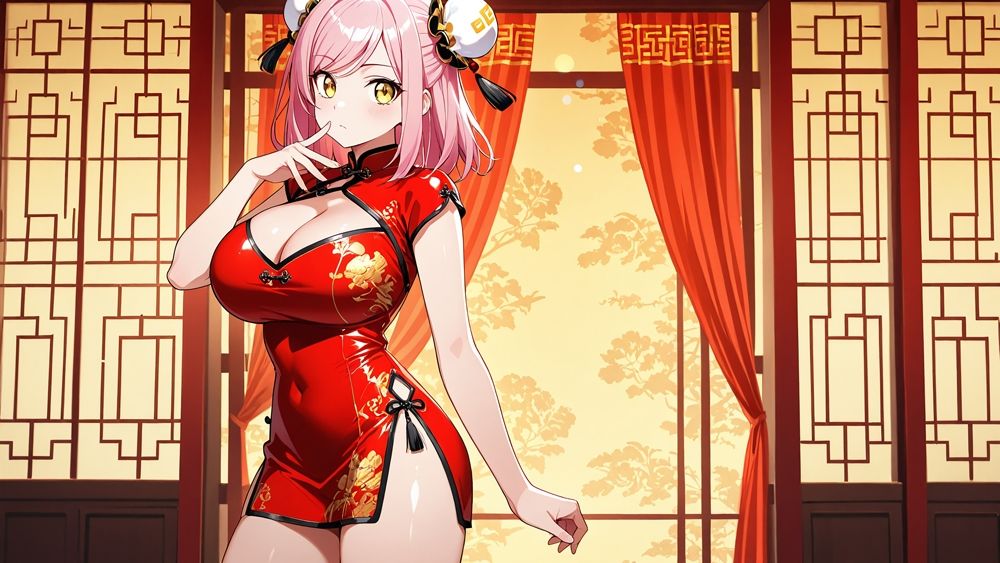 爆乳青髪ピンク髪グラビア姉妹が密着種付けレッスン【4K】【400枚】 - サンプル画像 7