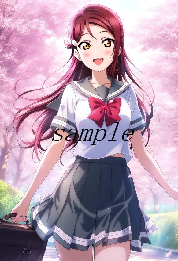 ラ〇ライブ！サ〇シャイン！！〜桜〇梨子ちゃんCG集〜（制服、サンタコス、逆バニー等） - サンプル画像 1