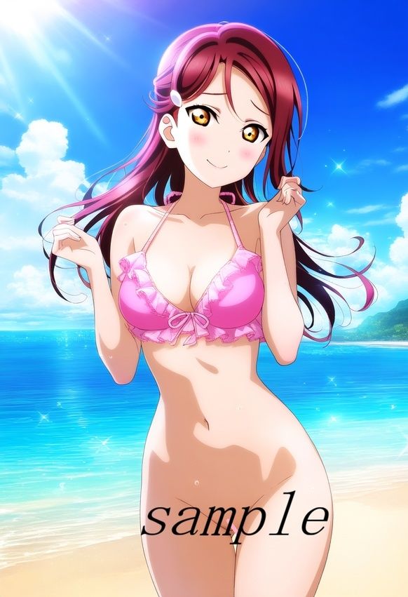 ラ〇ライブ！サ〇シャイン！！〜桜〇梨子ちゃんCG集〜（制服、サンタコス、逆バニー等） - サンプル画像 2