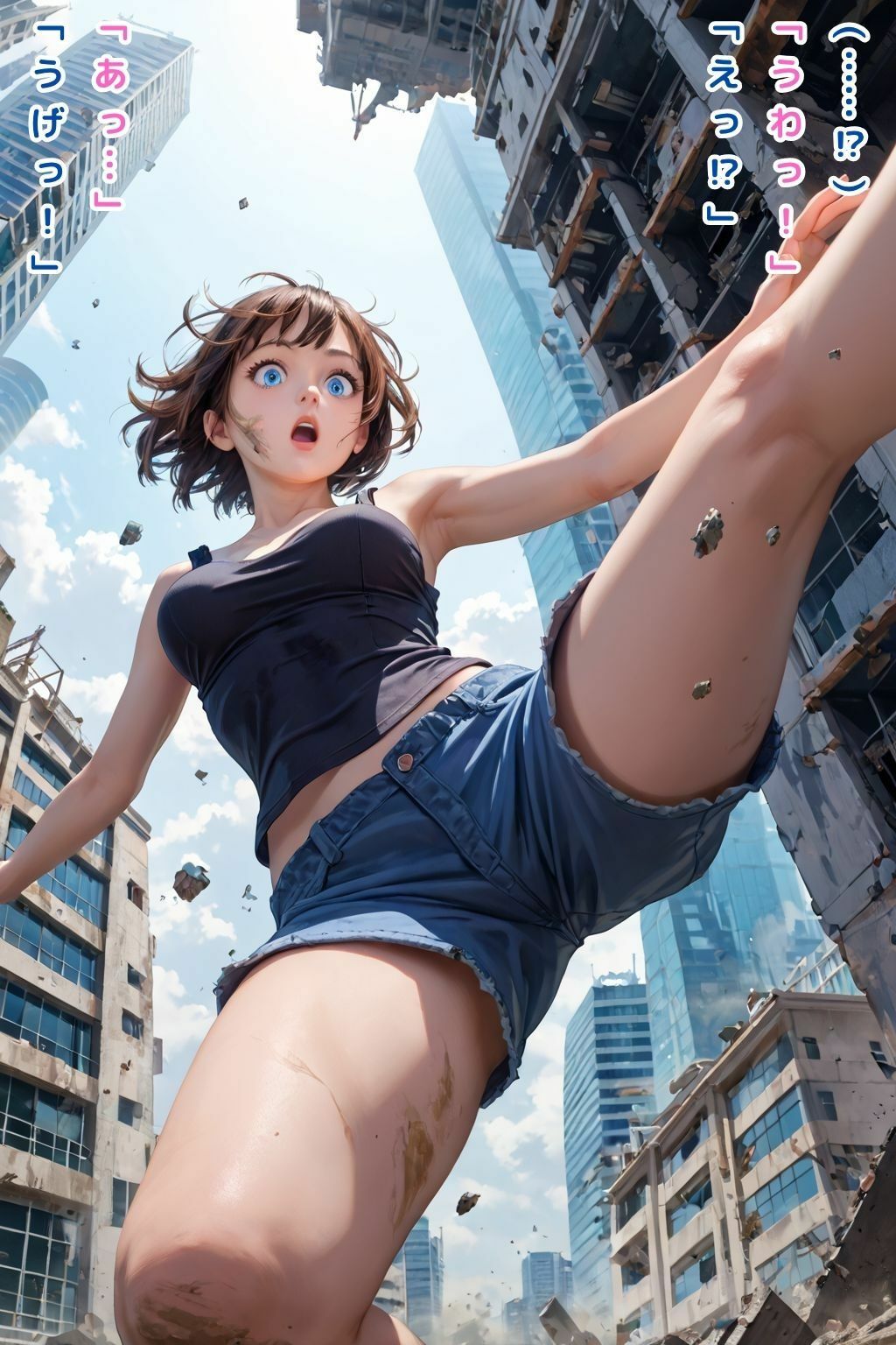 廃墟都市の少女〜瓦礫の中の楽園〜【テキスト付き本編30P】 - サンプル画像 4