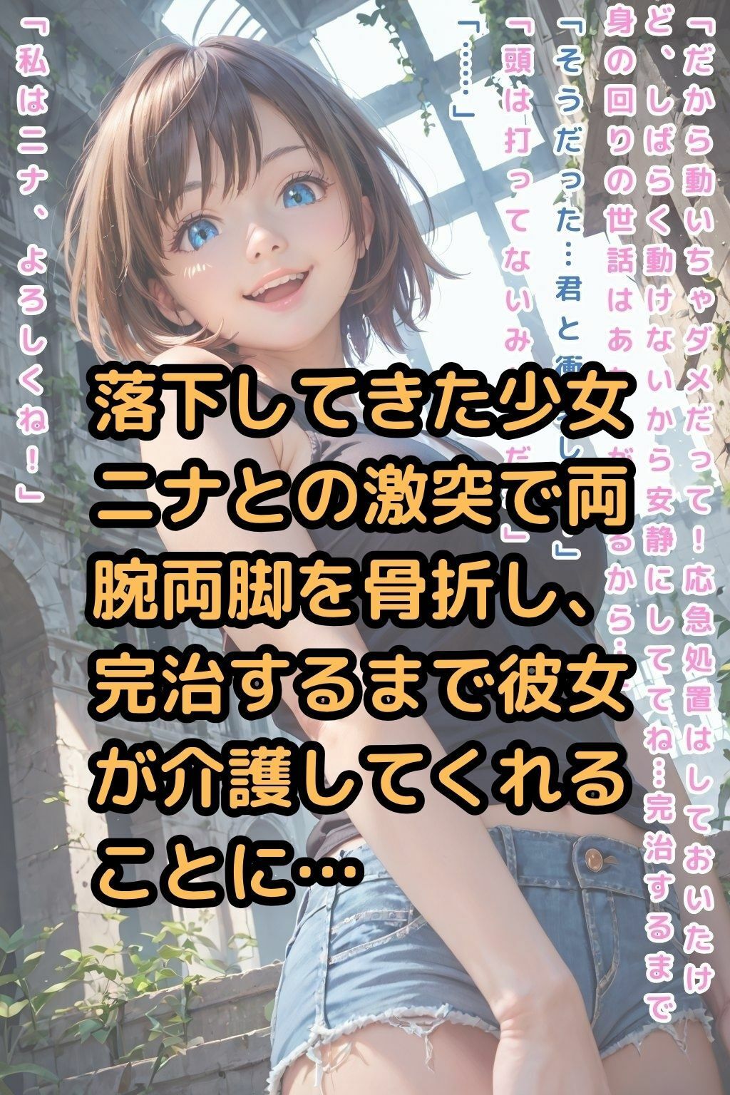 廃墟都市の少女〜瓦礫の中の楽園〜【テキスト付き本編30P】 - サンプル画像 5