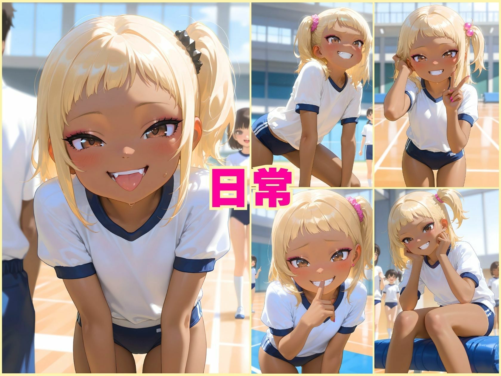 ブルマっ娘小悪魔褐色ミニギャル - サンプル画像 5