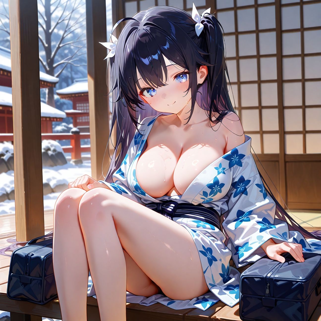 【Part8】淫乱JK浴衣で中出し大会☆彡 - サンプル画像 1