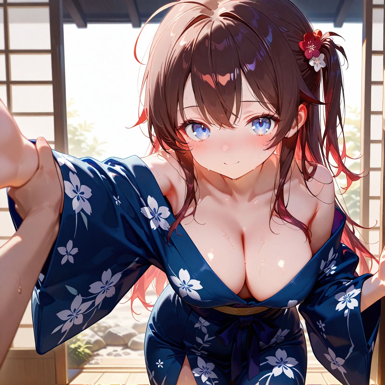 【Part9】淫乱JK浴衣で中出し大会☆彡 - サンプル画像 1