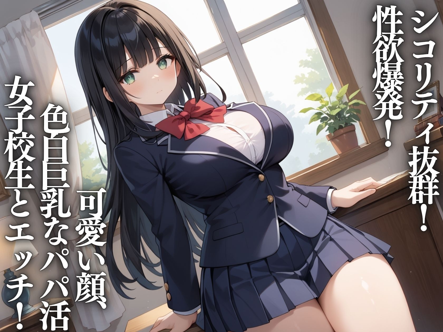 パパ活裏垢女子校生をキモオジが種付けプレスでわからせる話 - サンプル画像 1