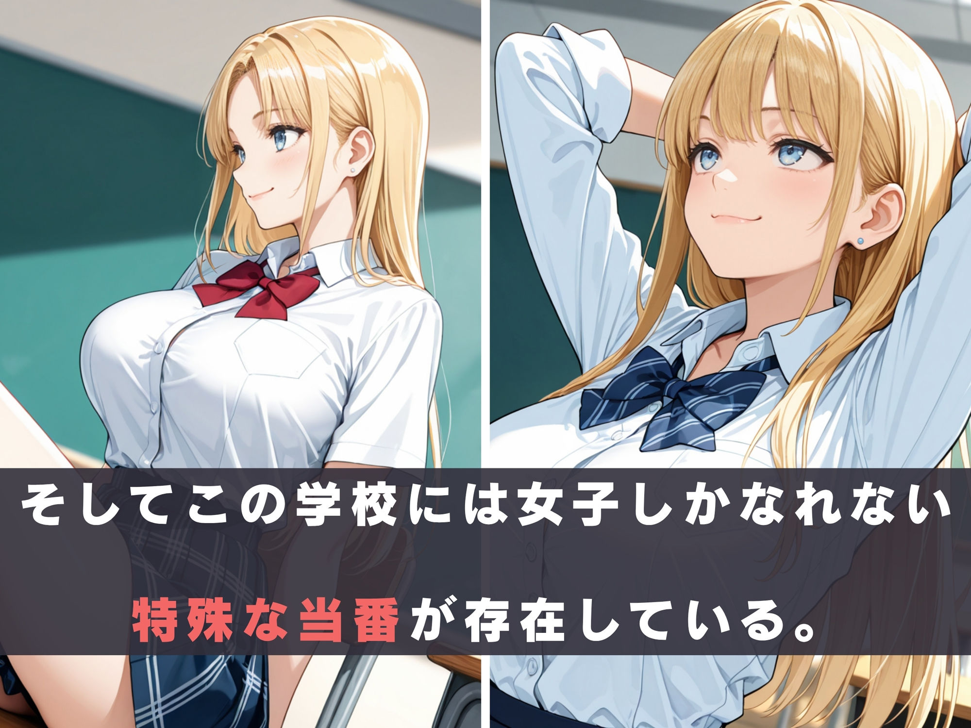 巨乳の双子姉妹は工業系男子の中出し当番をする - サンプル画像 4