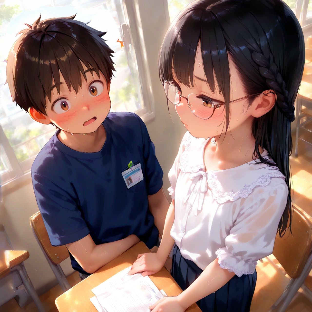 課題を手伝ってくれる子はキスが上手 - サンプル画像 2