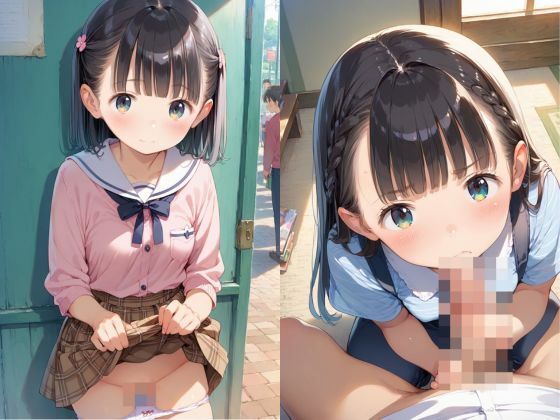 【ガチハメ】つるぺた女子校生に種付け孕ませ - サンプル画像 1