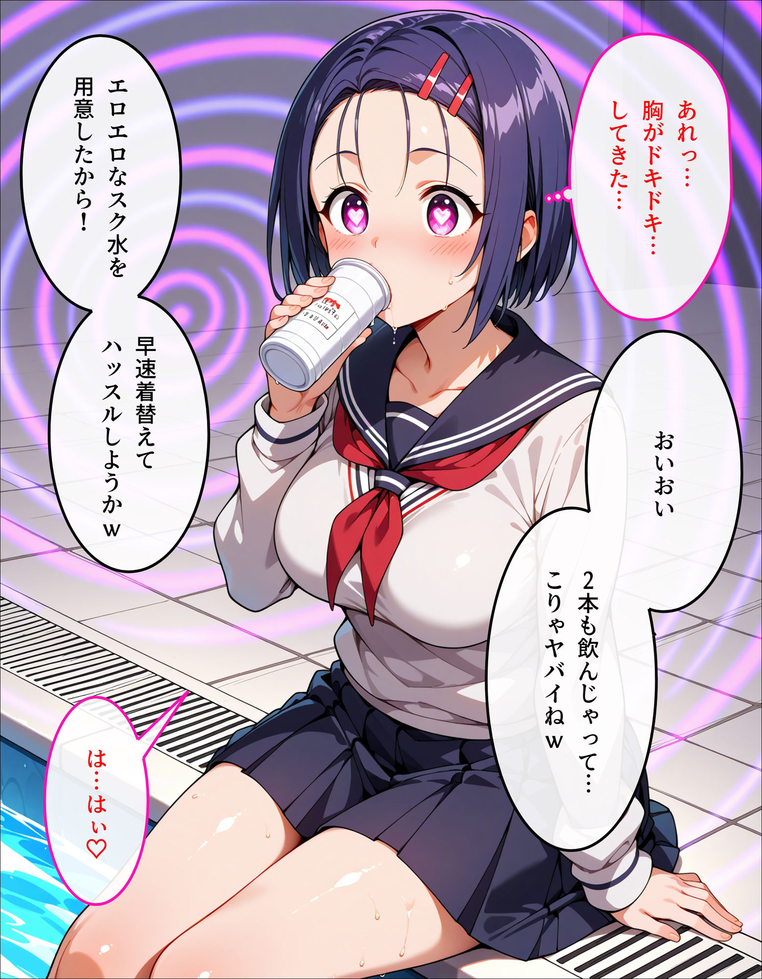 春菜のスク水特別授業 - サンプル画像 4