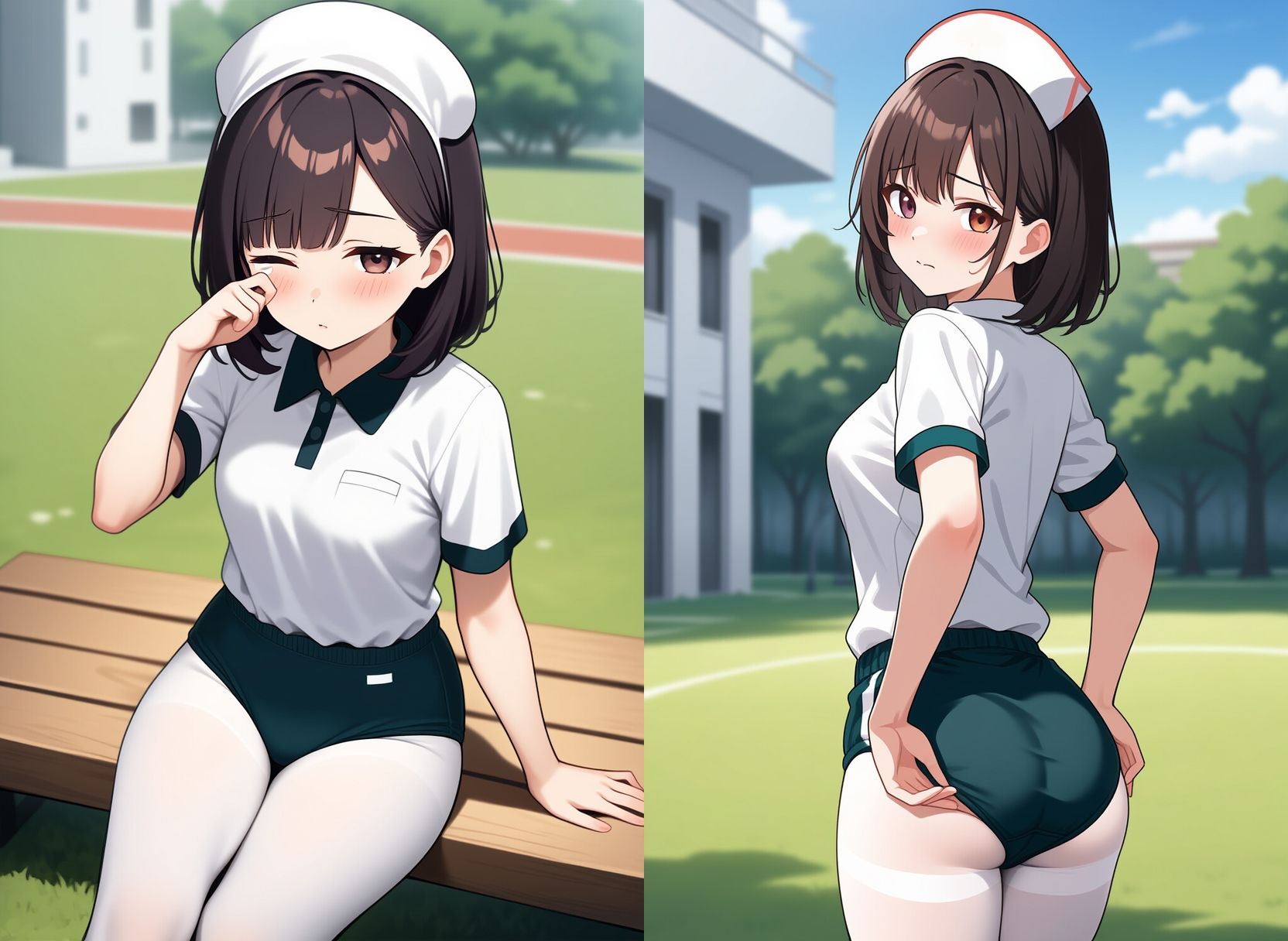 ブルマー姿の看護婦さん、入院中お世話になりました - サンプル画像 7