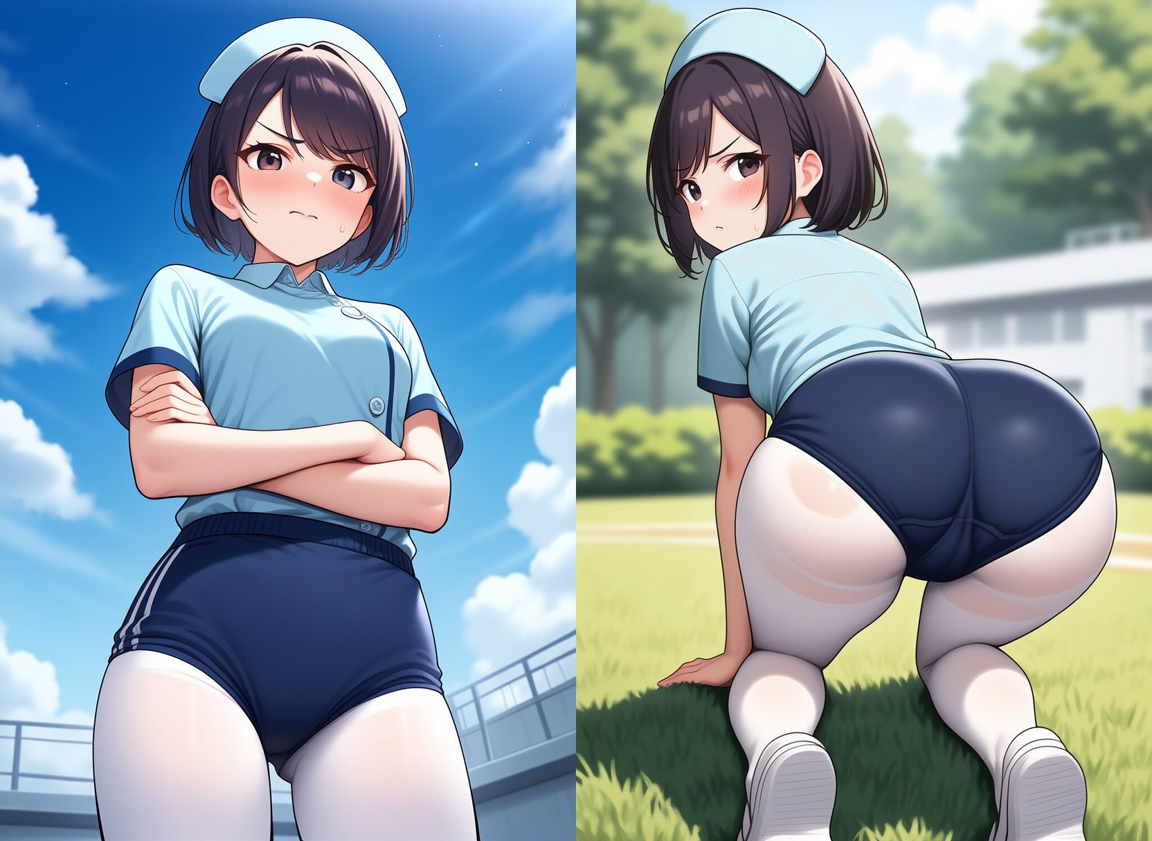 ブルマー姿の看護婦さん、入院中お世話になりました - サンプル画像 8