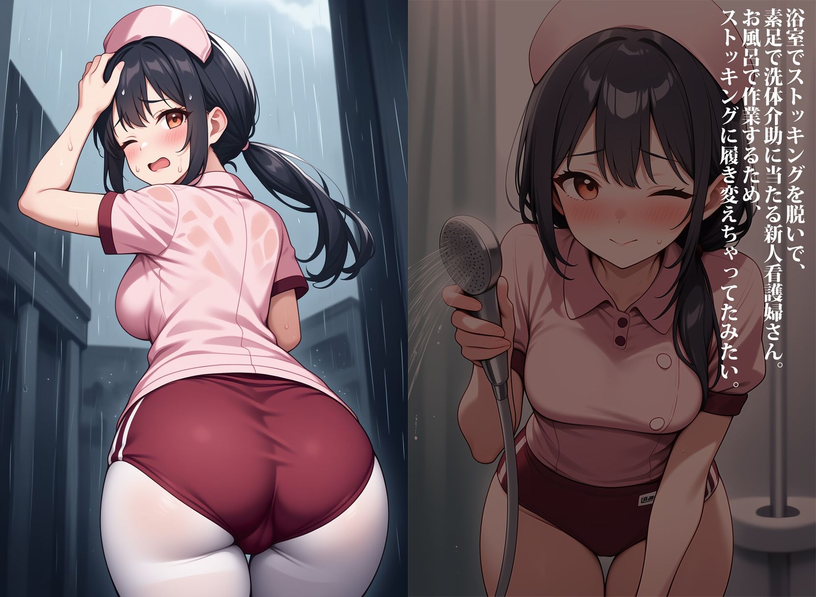 ブルマー姿の看護婦さん、入院中お世話になりました - サンプル画像 9