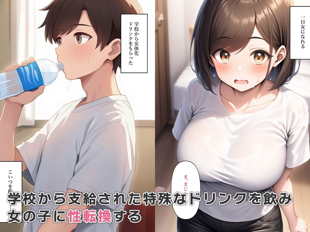 学校で女体化性処理係に任命される - サンプル画像 3