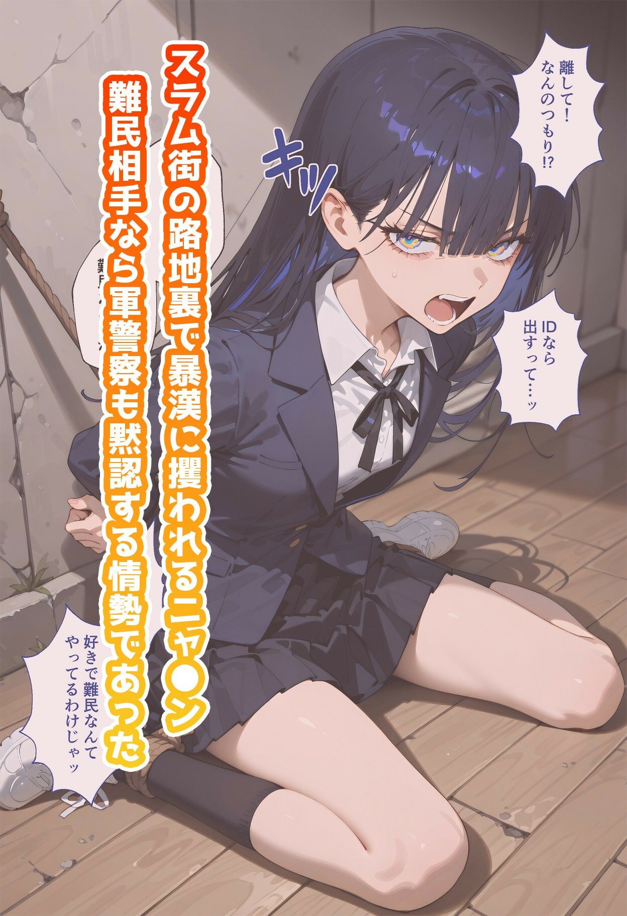 ニャ◯ンのいちばん長い日〜キラキラを知った翌日、難民だからと拐われ絶望の電撃レ×プ〜 - サンプル画像 1