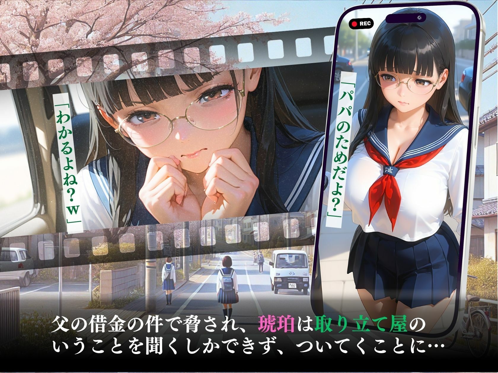 借金返済の肉便器金持ちたちの慰みものとなった令嬢「パパ怖いよ…」 - サンプル画像 7