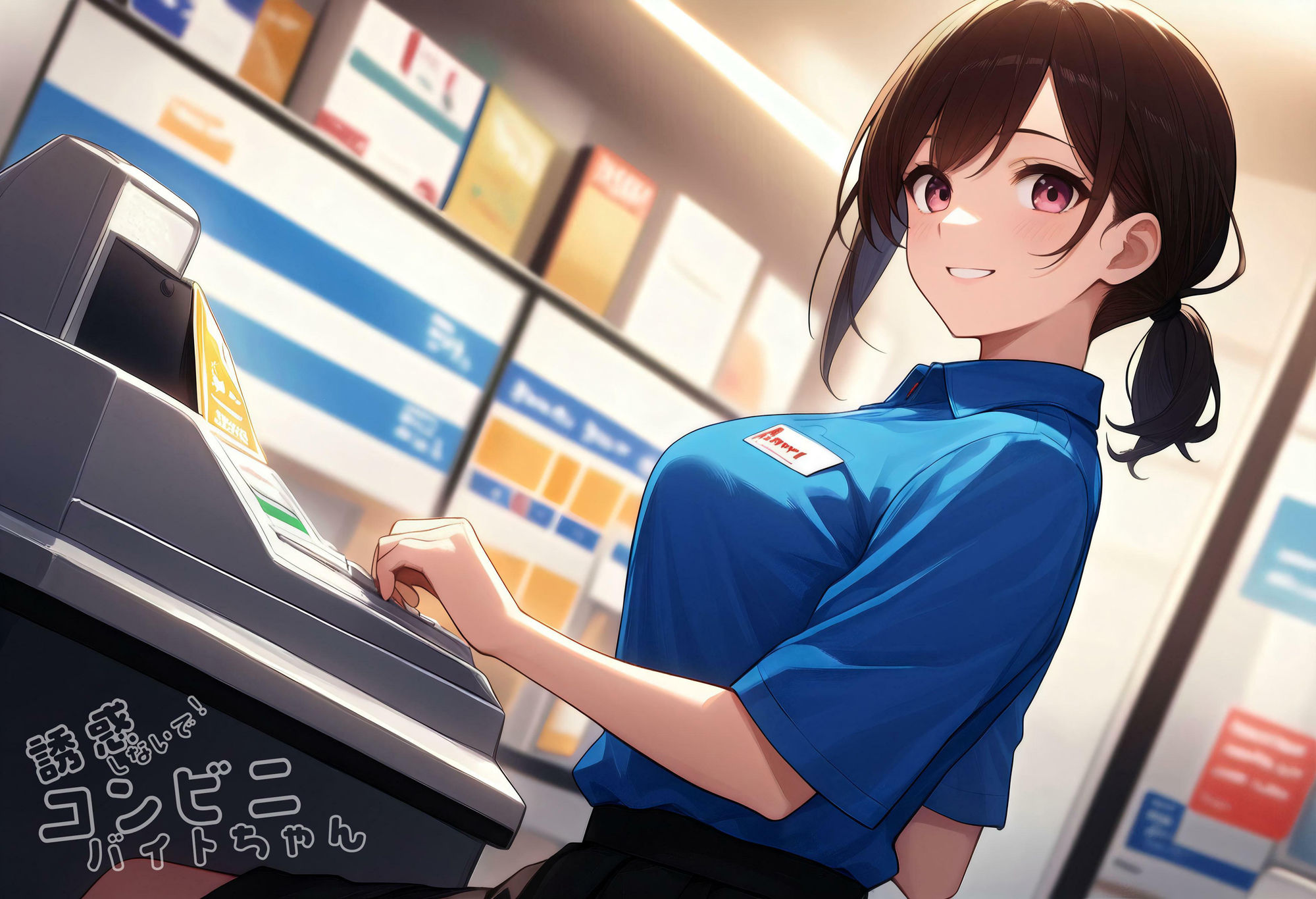 誘惑しないで！コンビニバイトちゃん - サンプル画像 1