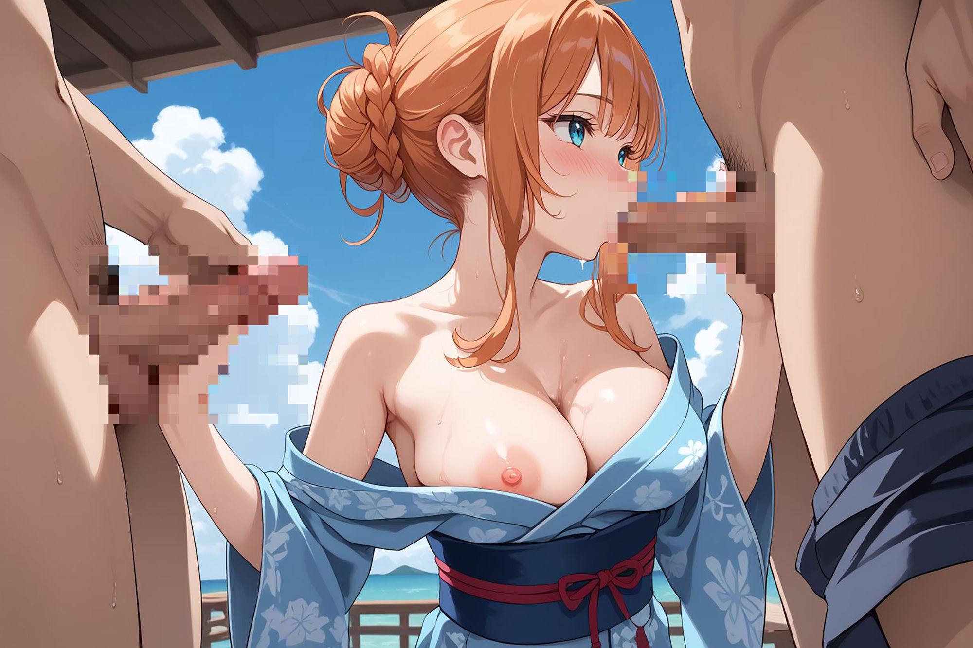 奉仕学園〜学園の可愛いギャルとヤリまくり生活！！〜花火大会編vol.1〜 【CG500枚】 - サンプル画像 8