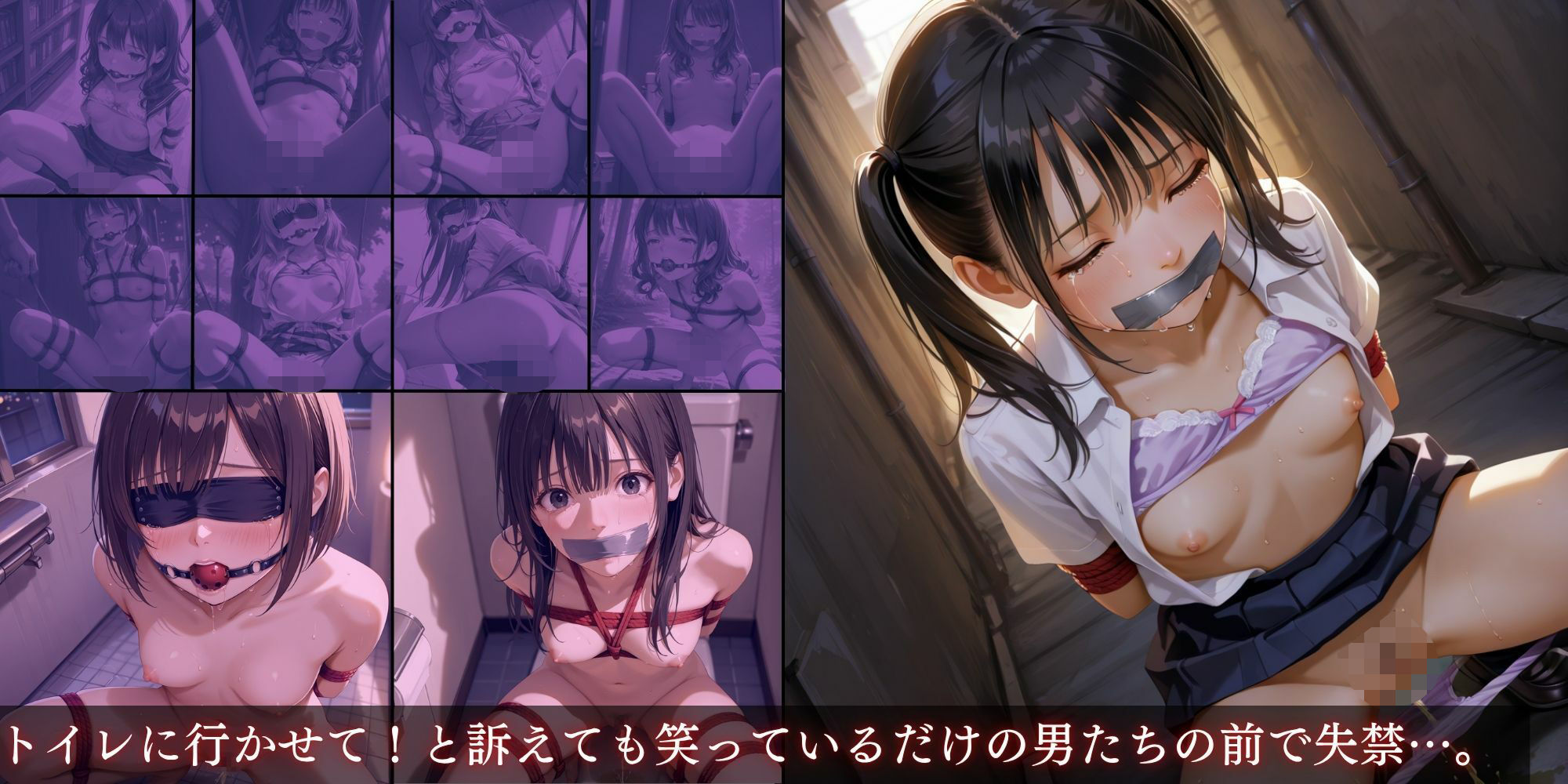 穢され汚された処女たち〜屈辱支配された家出少女達に強●性交中出しして孕ませる〜【vol.2】 - サンプル画像 5