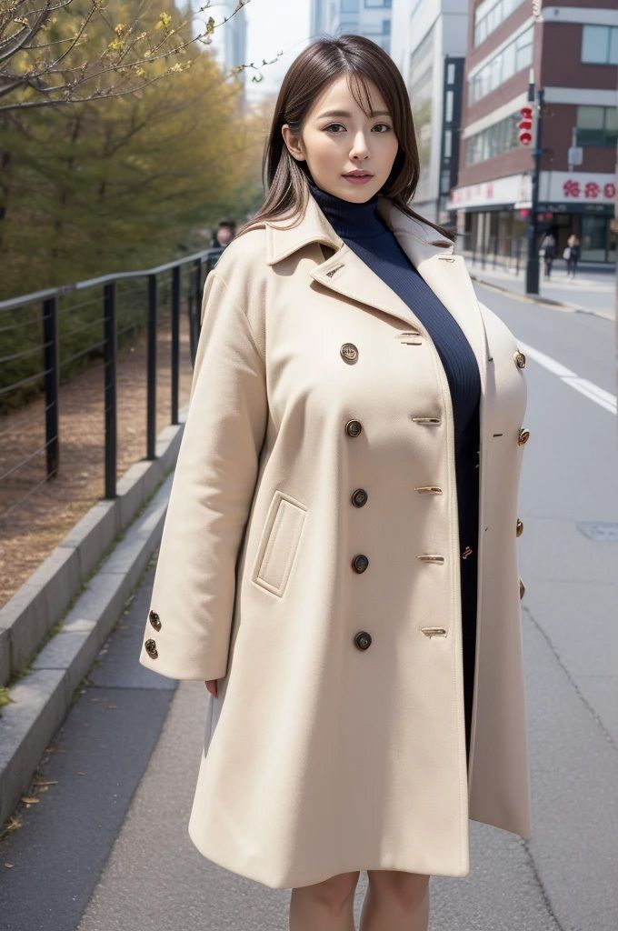 巨乳熟女とコート 002 - サンプル画像 5