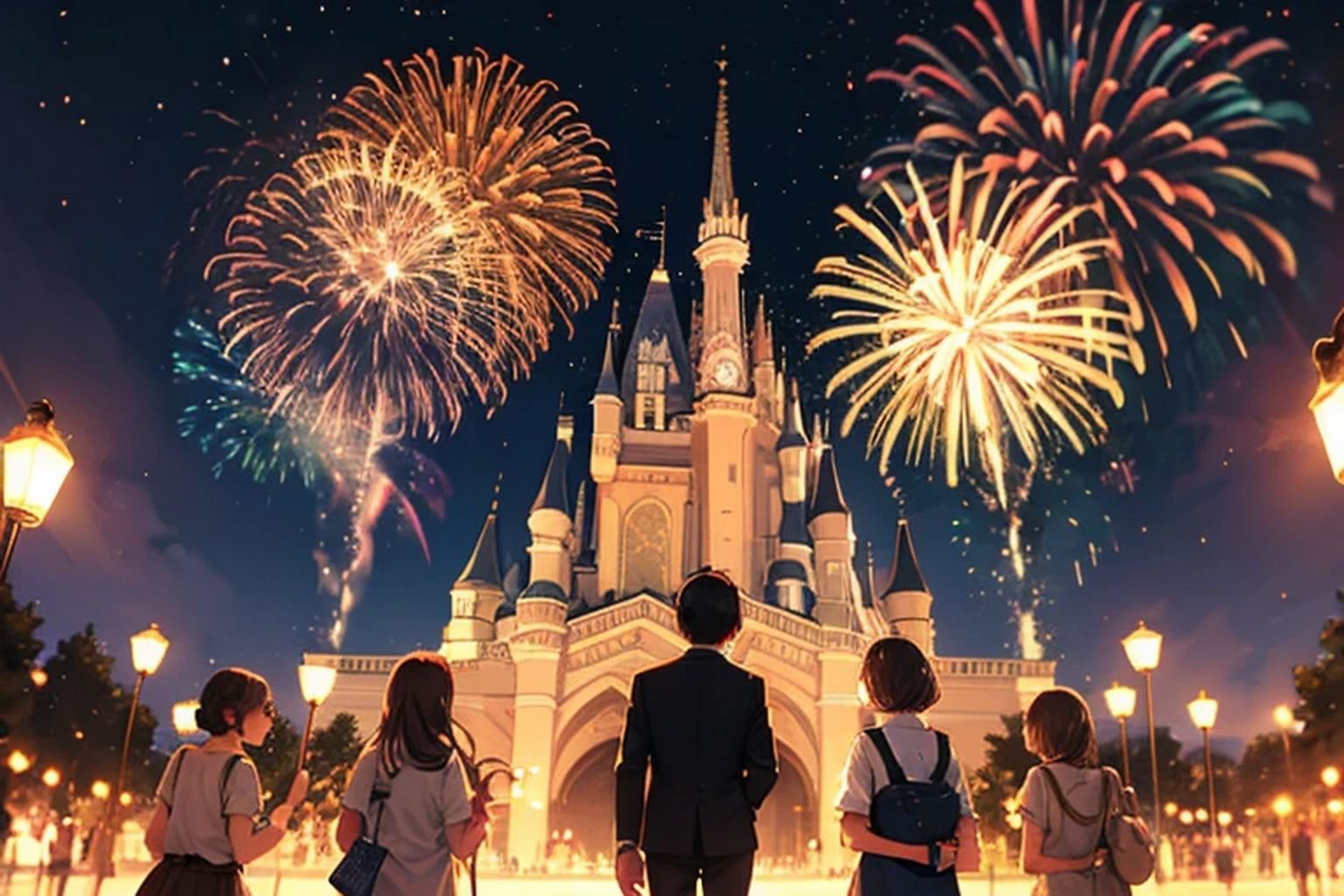 花火  背景素材 - サンプル画像 3